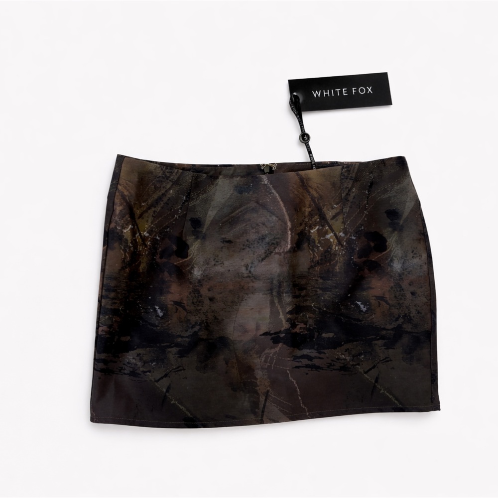 White Fox Boutique Slow Down Woodland Low Rise Mini Skirt